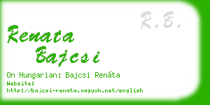 renata bajcsi business card